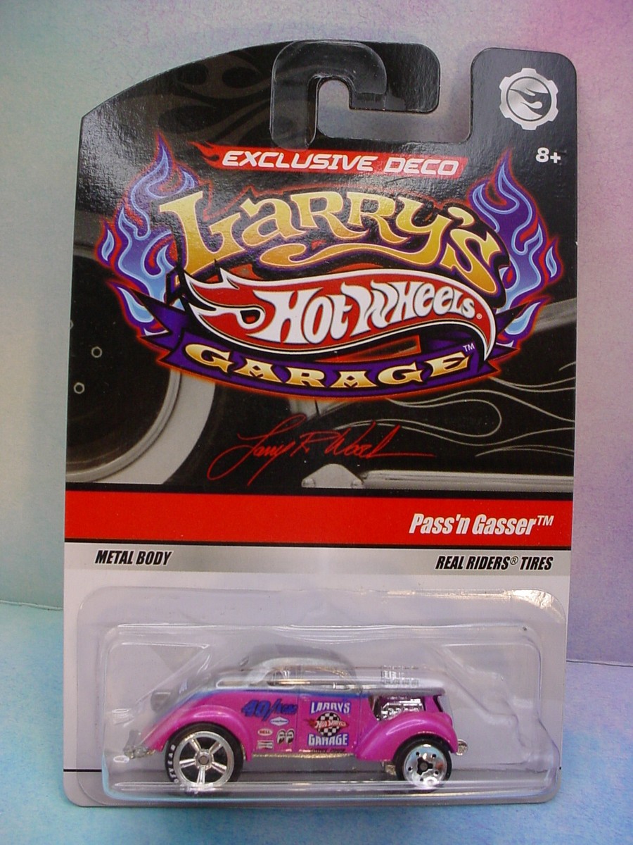 ホットウィール　LARRY'S Pass'n Gasser Larry's Garage PASS'N GASSER ☆pink;LRW Chase☆Walmart Exclusive