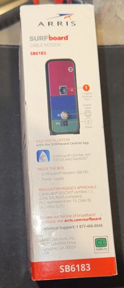 Arris SURFboard SB6183 Cable Modem 686 Mbps DOCSIS 3.0 Sealed NEW. - Image 2 of 4