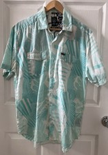 Volcom Men's L/G Short Sleeve Button Shirt Classic Fit Hawaii Camp Beach Resort.