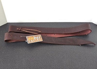 Leather Latigo Tie Strap Burgundy 5' x 1 3/4'' - Enbei Equine