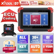 XTOOL D7 OBD2 Full System Diagnostic Scanner Bi-Directional Tool Key Programmer