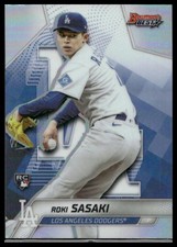 2025 Bowman's Best Roki Sasaki #18 Los Angeles Dodgers Refractors