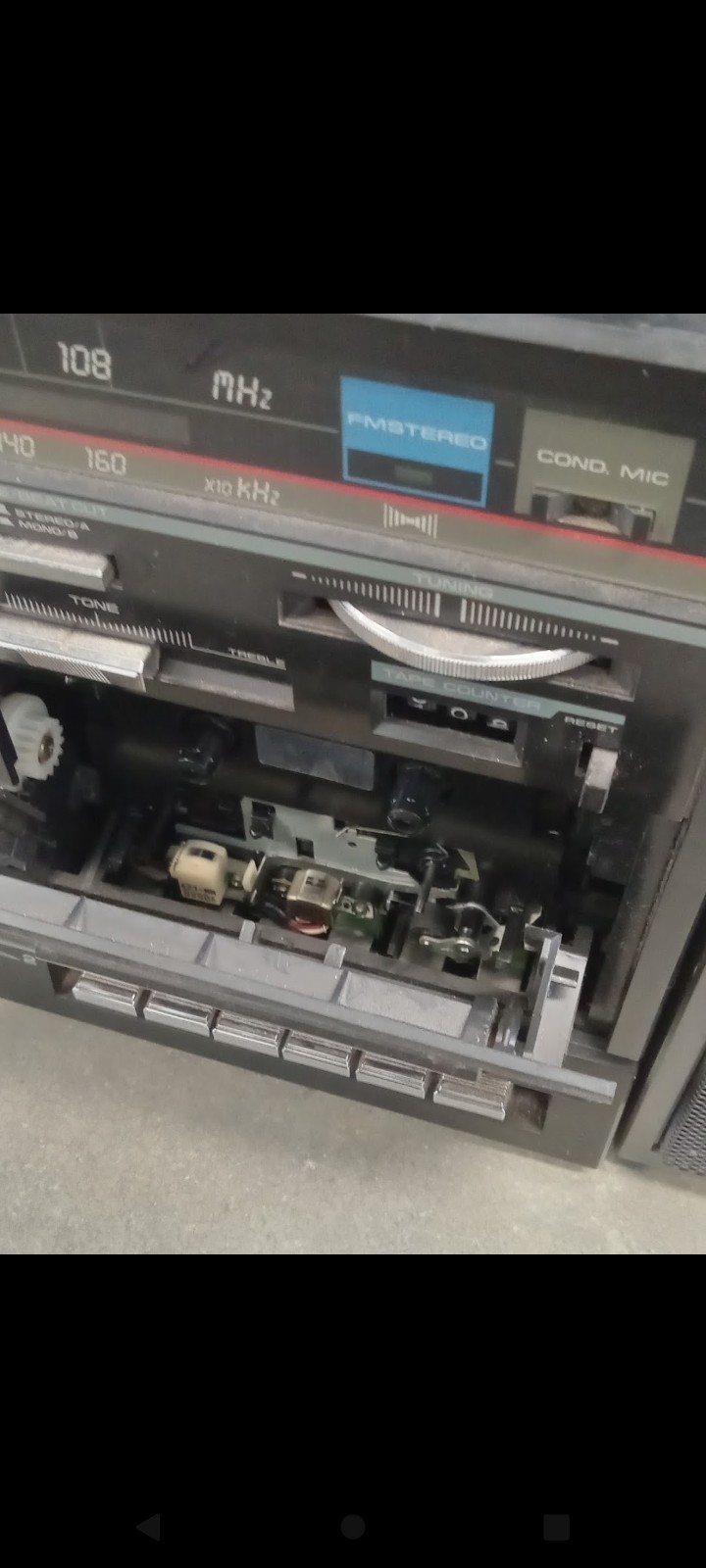 vintage Soundesign 4788 AM/FM Stereo boom box Cassette Tape Player Recorder Read