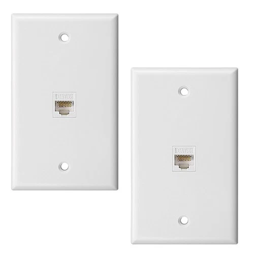 1-Port-Ethernet-Wandplatte, -Buchse Wandplatte mit RJ45--Bu8973
