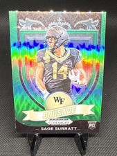 2021 Panini Prizm Draft Picks Crusade Green Prizm #177 Sage Surratt
