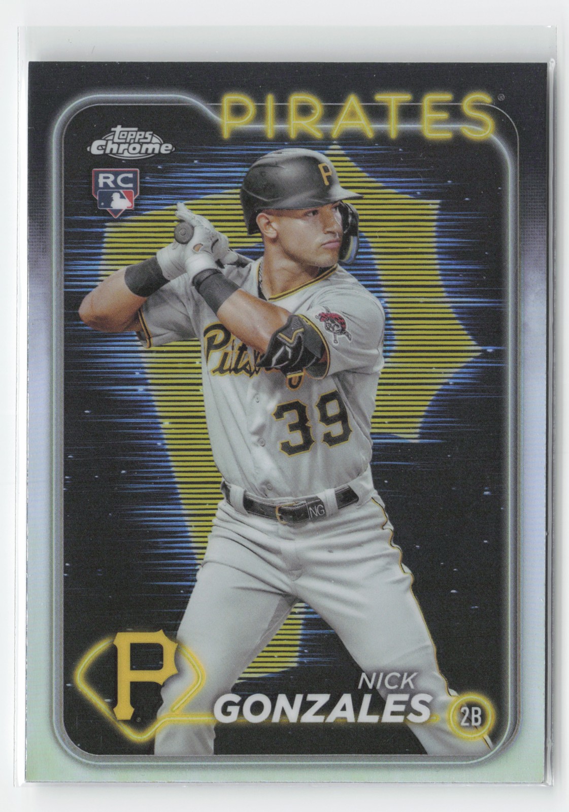 2024 Topps Chrome #72 Nick Gonzales Lightboard Logo Refractors