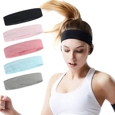 1 Pack Workout Headbands Non Slip Sport Sweatbands Elastic Hair Bands Gym Wrap