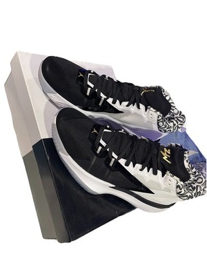 Jordan Zion 1 Gen Zion Black White Metallic Gold Mesh Lace Up