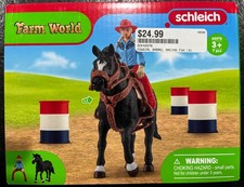 Schleich Farm World Cowgirl Barrel Racing Fun Set 42576 NEW Sealed Box