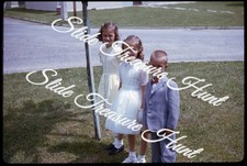 Girls Dresses Boy Suit Kids Children 35mm Slide 1960s Kodachrome