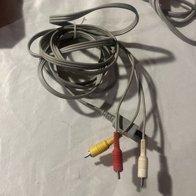 Nintendo Wii Red Console RVL-001 Lot: Wii Remote & Motion Plus Wires Sensor Bar