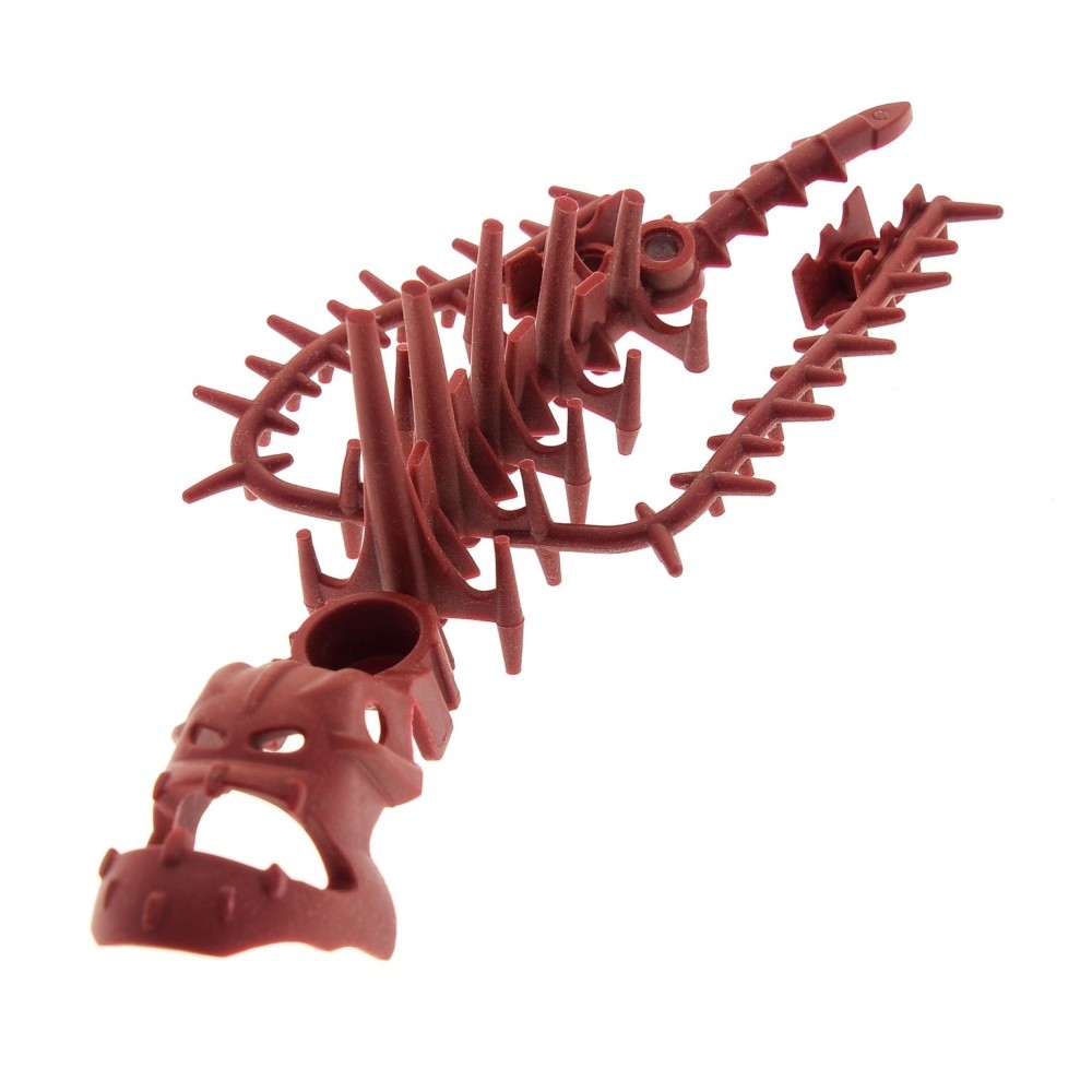 1x LEGO Bionicle Figurine Rubber Mask Red Piraka Hakann Flexible Skeleton 8901