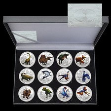 12pc/box Dinosaur Commemorative Coin Set Certificate - Limited Edition 2020 Gift