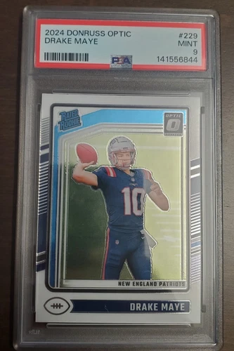 2024 PANINI DONRUSS OPTIC #229 DRAKE MAYE ROOKIE RC PSA 9