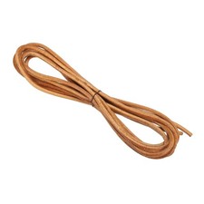 5mm Round Braided Leather Cord for Crafts Jewelry Making, Brown(4 Yards)