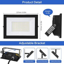 10-500W LED Floodlight Spot Light Watt Security Flood Lights Outdoor Garden Lamp