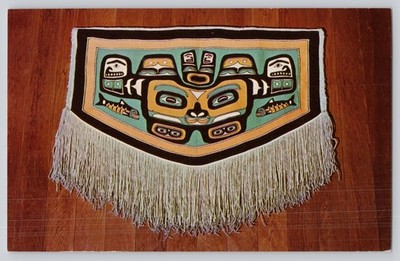 Postcard - Herring Rock Blanket - Artefact - Sitka Alaska