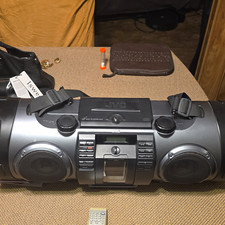 JVC RV-NB70B Powered Woofer Boombox USB AM/FM CD MP3/WMA Remote