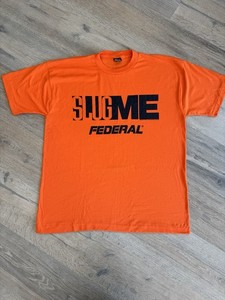 Vintage NEW Federal Ammunition T-Shirt SLUG ME Orange Shirt XL RARE Funny