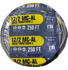 ENCORE WIRE METAL CLAD CABLE MC-AL 12 AWG SOLID ALUMINN