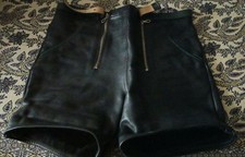 Lederhosen German leather short trousers for teenage boy German size 164.  