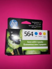 HP 564 TRI COLOR GENUINE PRINTER INK CARTRIDGE 07/2025 BRAND NEW SEALED