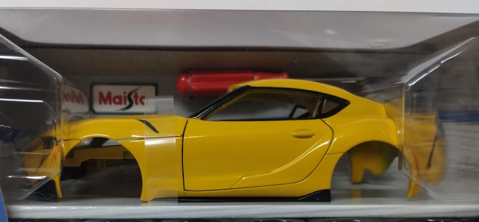 Kit de línea de montaje Maisto 1/24 JDM 2026 J29/DB Toyota GR Supra amarillo ¡En muy buen estado!!! Foto 4 de 4