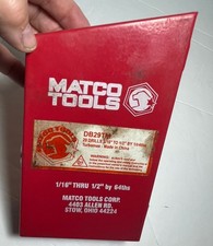 Matco Tools Drill Set High Speed Steel 21 Pieces Matco Tools Drill Set High Speed Steel 21 Pieces