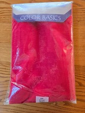 Color Basics Oblong Red Woven Tablecloth 60x102