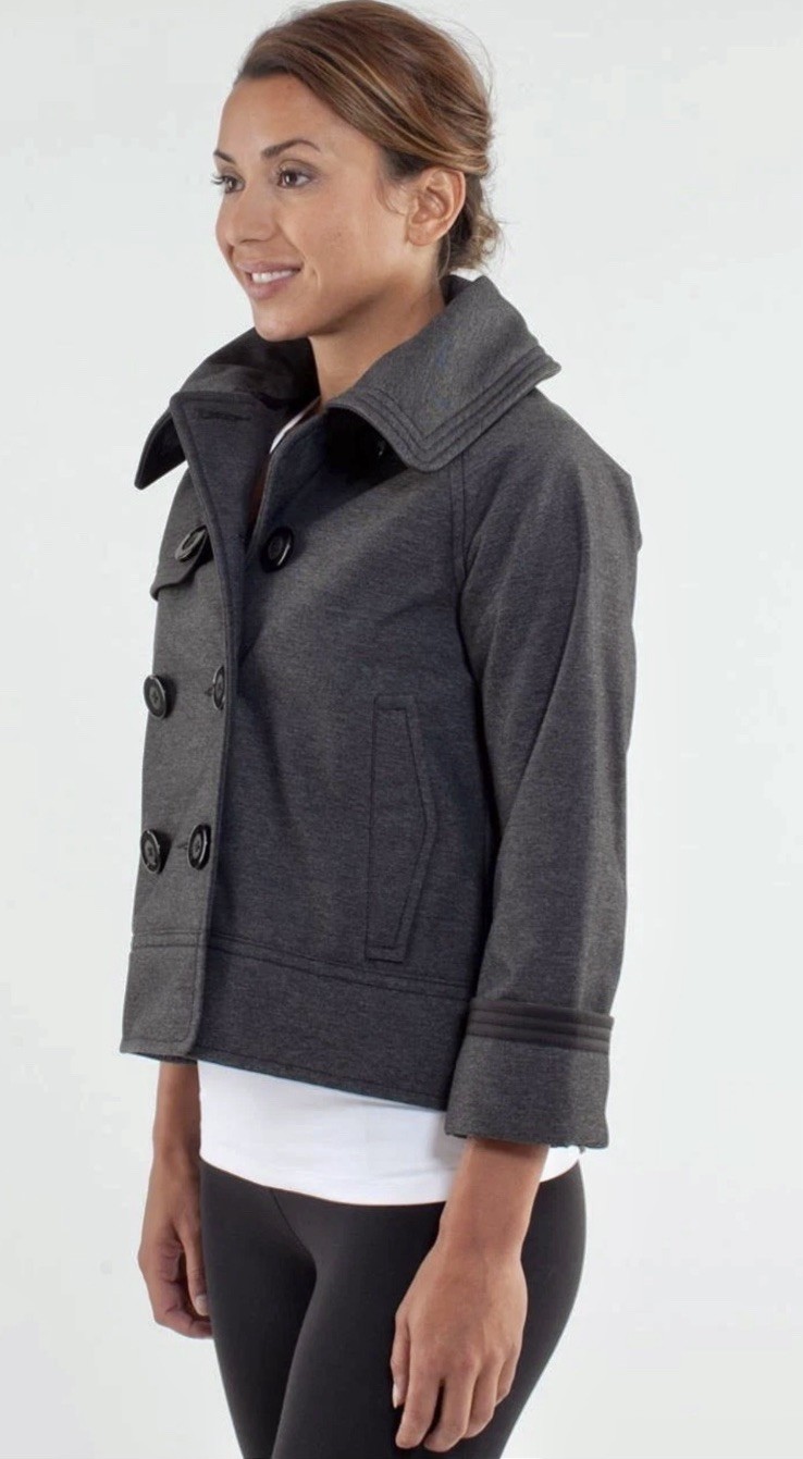 Lululemon Coco Softshell Jacket Gray Black Croppe… - image 8