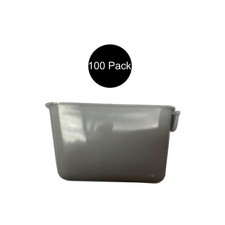  Pack of 100 Gray Cage Cups hold 1 Pint 16 fl oz to Hang Feed  Water for Pet