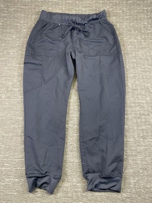 Scrubstar Charcoal Gray L Large Petite Scrub Pants Nurse Hospital Pewter