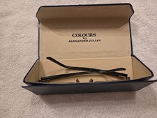 Alexander Julian Eyeglasses Frames COLOURS Garbardine 54-18-140 Black w/case