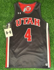 NWT Under Armour Utah Utes Baseline Reversible Basketball Sample Jersey Mens L