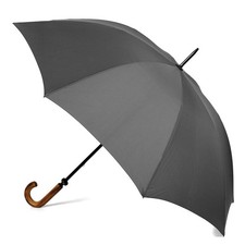 NEW Clifton Gents Fibreglass Umbrella Charcoal