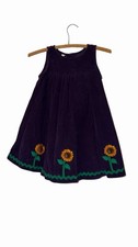 Mini Boden Girls Boho Summer Cross-Back Sunflower Floral Dress Size 6-7 Y Pink