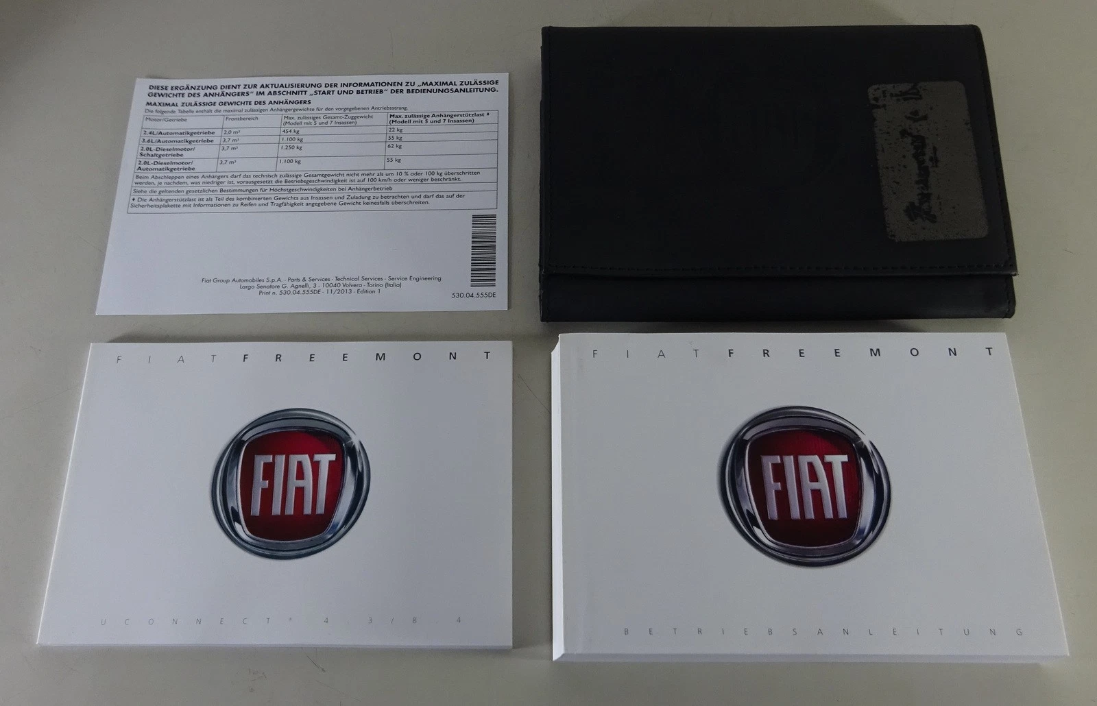 Board Folder + Operating Instructions / Manual Fiat Freemont Stand 09/2013