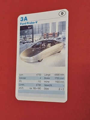 Ford Probe V - 3A - Einzelkarte - Quartett  (8)
