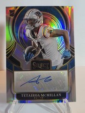 2025 Panini Select Prizm Rookie Autograph Tetairoa McMillan Panthers SIP-TMC!.!.
