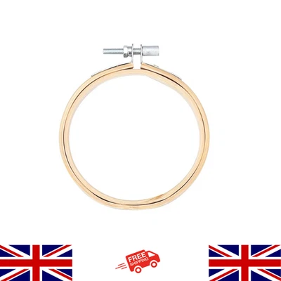 Wooden Embroidery and Cross Stitch Hoop Ring in 9 Sizes 3 to 12 inch (8 to 30cm) - Image 1 of 4