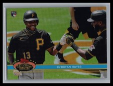 2021 Stadium Club Chrome #212 Ke'Bryan Hayes 1991 Design Variation RC Refractor