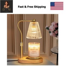 Candle Warmer Lamp with Timer Dimmer Adjustable Height for New Home Bedroom, ...