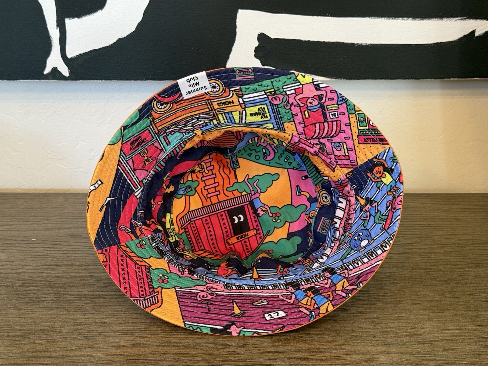 Hoka Running Shoes Summer Mile Club Reversible Orange Bucket Hat - BRAND NEW! image 4