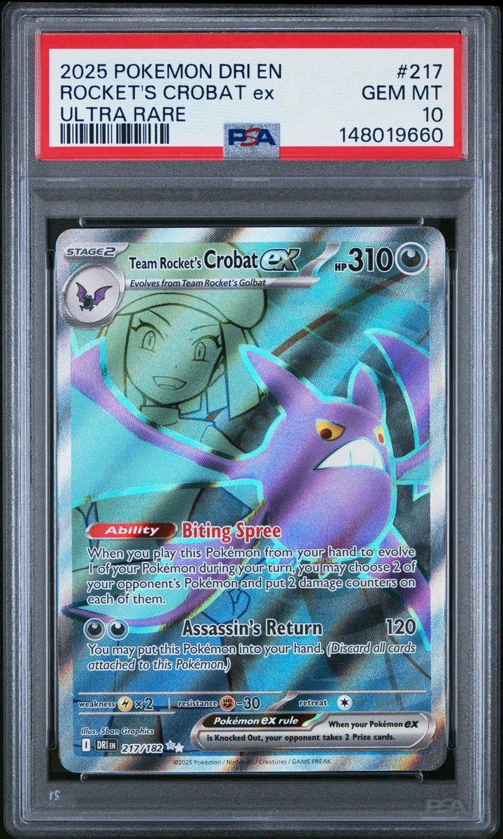 Team Rocket's Crobat Ex 217/182 Sv10: Destined Rivals for sale | eBay