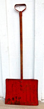 Vintage Toy Shovel Child's Red Metal Snow Blowmold Frosty santa