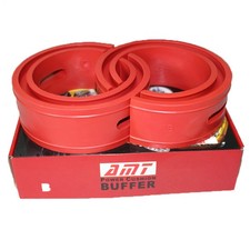 2pcs Type-A Red Car Rubber Shock Absorber Spring Bumper Buffer Power Cushion