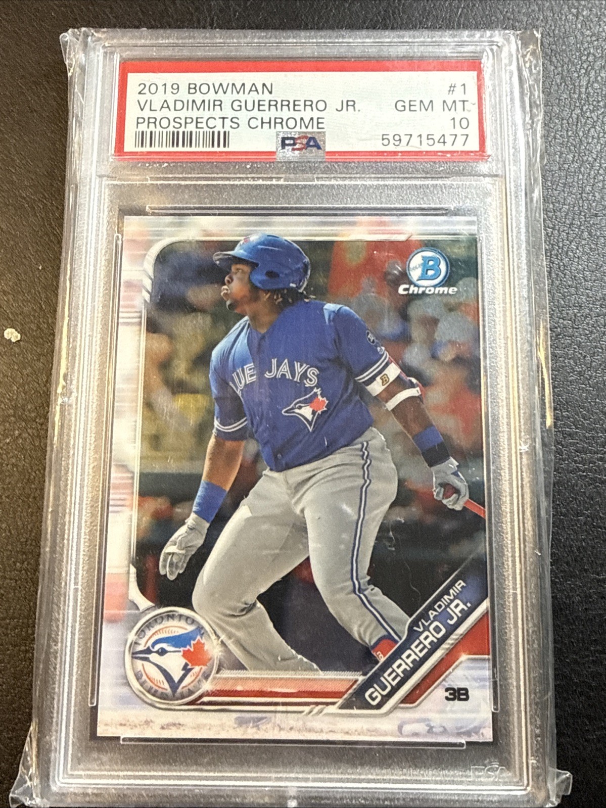 2019 BOWMAN PROSPECTS CHROME #1 VLADIMIR GUERRERO JR. RC PSA 10