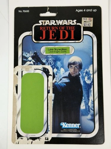 1983 Star Wars Return of the Jedi Luke Skywalker Jedi Knight Outfit 65 Card Back