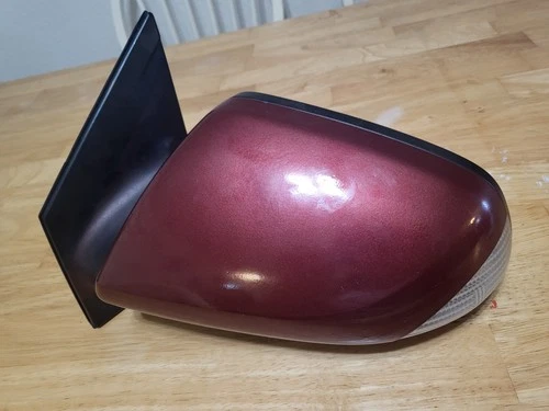 2006 Scion xA Left Driver Side Door Mirror with Turn Signal Maron As-Is