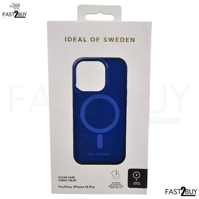 IDEAL OF SWEDEN Clear Case iPhone 15 Pro MagSafe Cobalt Blue Schutzhülle
